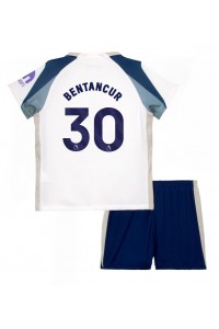Tottenham Hotspur Rodrigo Bentancur #30 Jalkapallovaatteet Lasten Kotipeliasu 2025-26 Lyhythihainen (+ Lyhyet housut)